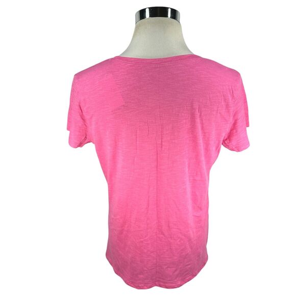 Masters T-Shirt Women’s XL Rose Pink Cotton V-Neck Short Sleeve 47 Brand New - Picture 4 of 9